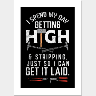 Funny Roofer Quote Posters and Art